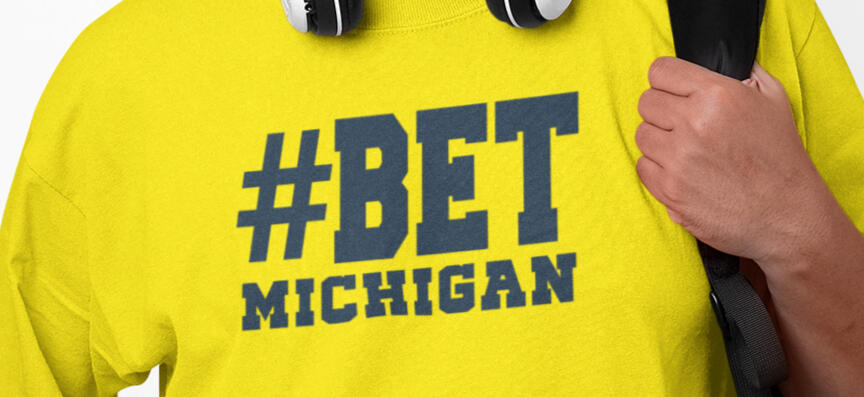 Michigan Bet T-shirt Yellow Tee