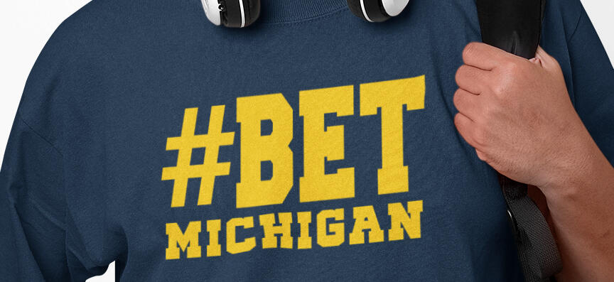 Michigan Bet T-shirt Blue Tee