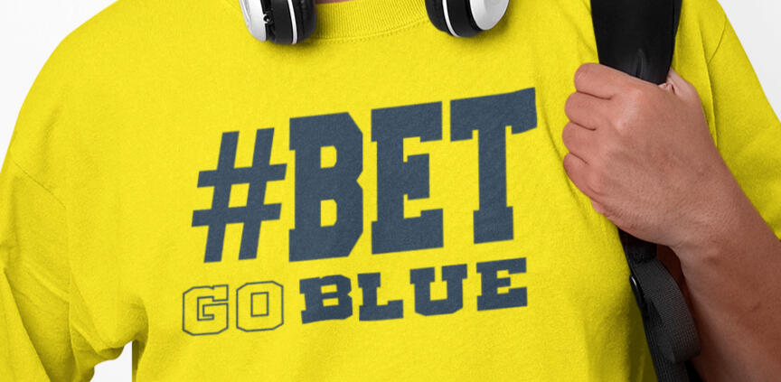 Michigan Bet T-shirt Yellow Tee